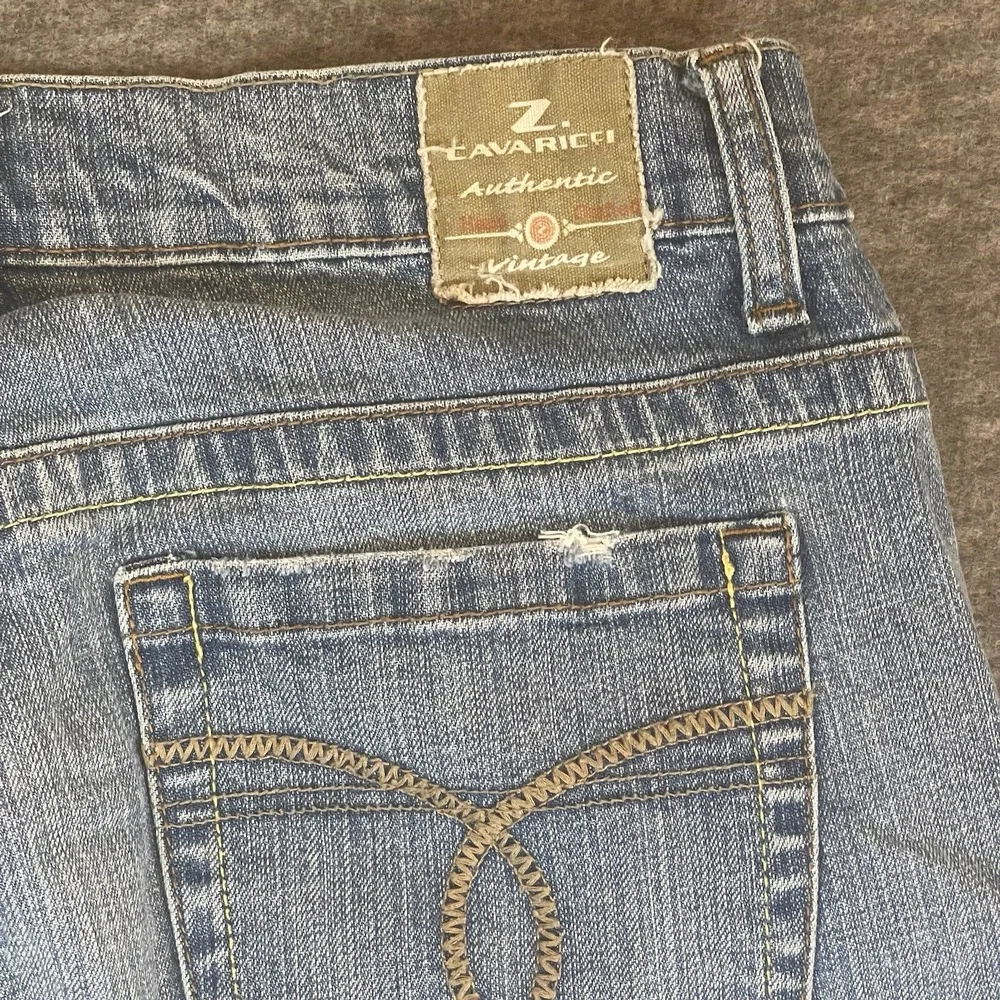 Z. Cavaricci Vintage Y2K Floral Beaded‎ Jeans Straight Boho Hippie 90's